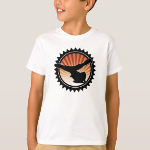 BBOYの風車の子供のTシャツ Tシャツ