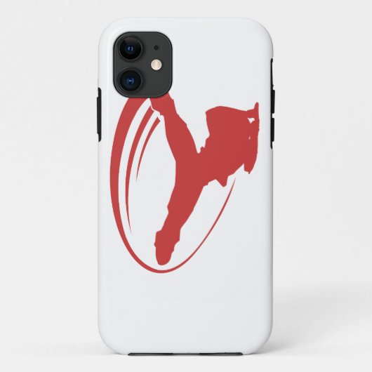 BBOYの風車の赤のiphone Case-Mate iPhoneケース (裏面)