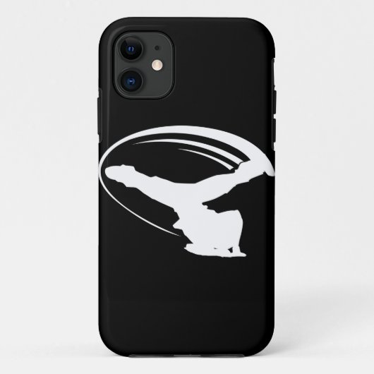 BBOYの風車白いiphone4 Case-Mate iPhoneケース (裏面)
