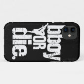 bboyまたは白い動揺して-死にます Case-Mate iPhoneケース (裏面(横))