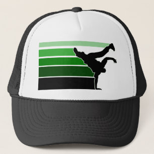 BBOYグラデーションgrn blk hat キャップ