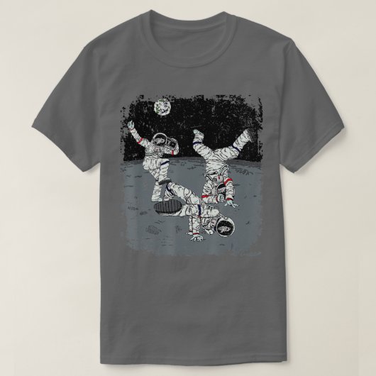 Bboy Breakdancing宇宙飛行士が月に Tシャツ (デザイン正面)