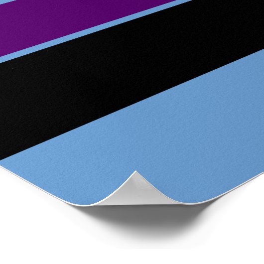 BBOY gradient prpl wht poster ポスター (角)