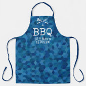 BBQおもしろいはマンズキッチン エプロン (正面)