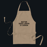 BBQおもしろいエプロン男性へ Good lookin is cookin | Mr. スタンダードエプロン<br><div class="desc">BBQおもしろいエプロン男性へ | Good lookin氏はcookinである。かわいいバーベキューギフトアイディアパパ、おじさん、おじいさんなど。</div>
