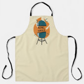 BBQおもしろいキングオブザグリル エプロン (正面)