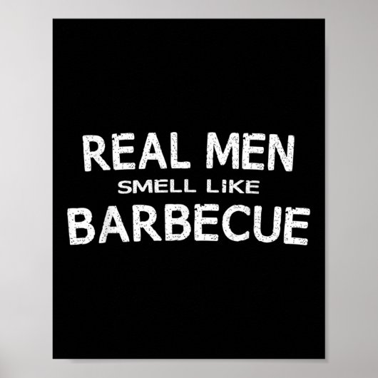 Bbqおもしろいグラリングのギフトシ実在ャツの男の香り ポスター (正面)