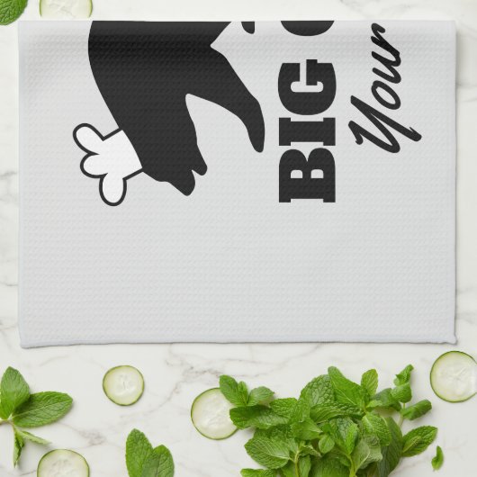 BBQおもしろいシェフまたは調理師用のタオルの贈り物 キッチンタオル (折り畳み)