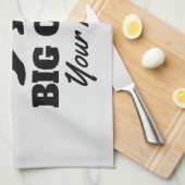 BBQおもしろいシェフまたは調理師用のタオルの贈り物 キッチンタオル (四つ折り)