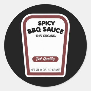 Bbqおもしろいソオーガニックースハロウィーン簡単グループコスチュウ ラウンドシール