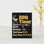 Bbqおもしろいタイマグリル カード (黄色い花)