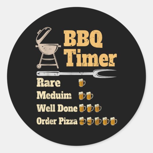 Bbqおもしろいタイマグリル ラウンドシール (正面)