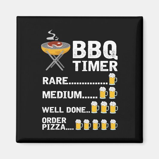 Bbqおもしろいタイマー1 マグネット (正面)