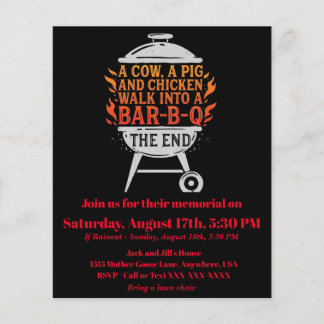 BBQおもしろいフライヤー チラシ