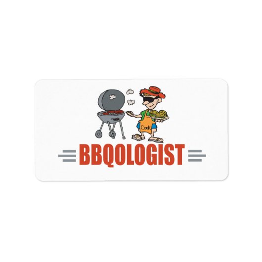 BBQおもしろい ラベル (正面)