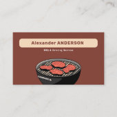 BBQおよびケータリングサービス 名刺 (正面)