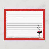 BBQがクッキン実在のレシピカード ポストカード (裏面)