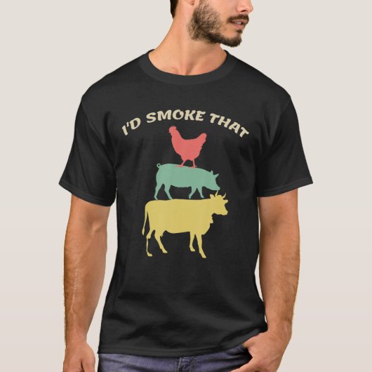 BBQそのティーチキンヴィントを吸う Tシャツ (正面)
