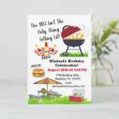 BBQだけじゃない、盛り上がる誕生日パーティーの招待状 招待状 (スタンド正面)