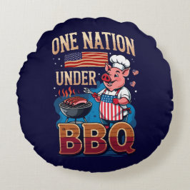 BBQで一つになるアメリカ – ヴィンテージシェフのグリルマスター ラウンドクッション