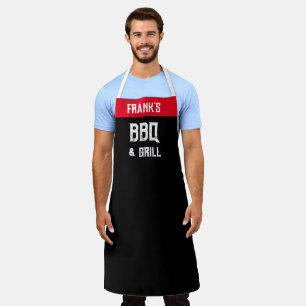 BBQとグリルのパーソナライズ  お名前Personal Chef エプロン