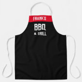 BBQとグリルのパーソナライズ |お名前Personal Chef エプロン (正面)