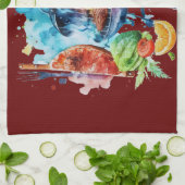 BBQとグリル キッチンタオル (折り畳み)