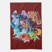 BBQとグリル キッチンタオル (縦)