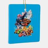 BBQとグリル セラミックオーナメント (右)