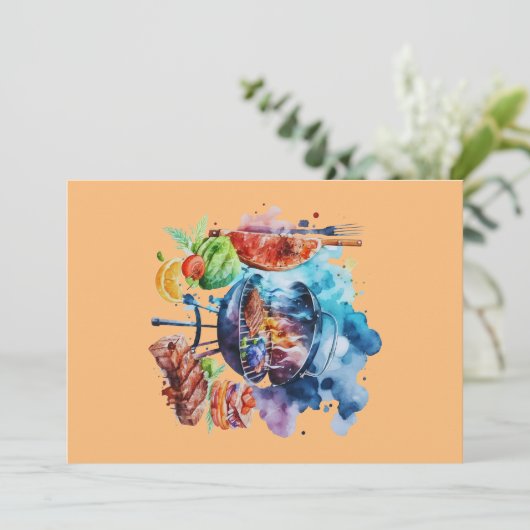 BBQとグリル 招待状 (スタンド正面)