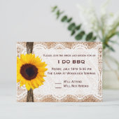 BBQと朝食の結婚式 返信 (スタンド正面)