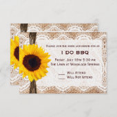 BBQと朝食の結婚式 返信 (正面/裏面)