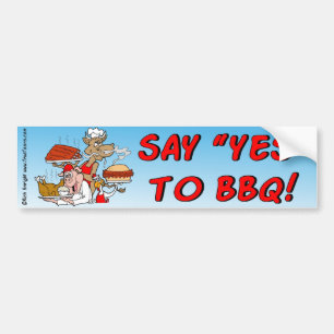 BBQに賛成して下さい! バンパーステッカー