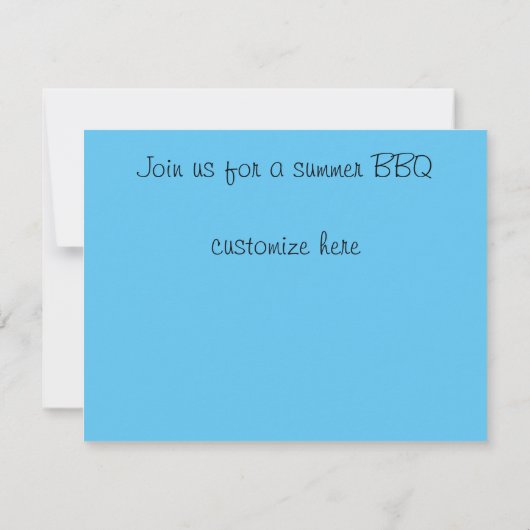 BBQのお誘い 招待状 (裏面)