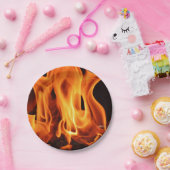 BBQのグリルの火の炎 ペーパープレート (パーティー)