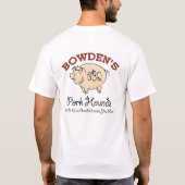 BBQのチームワイシャツ Tシャツ (裏面)