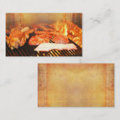 BBQのパーティーの名刺 名刺 (正面/裏面)