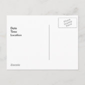 BBQのパーティー インビテーションポストカード (裏面)