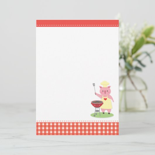 BBQのブタの招待状 招待状 (スタンド正面)