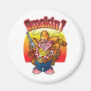 BBQのブタのSmokin'! マグネット