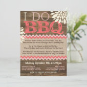 BBQのリハ結婚ーサル招待状 | 素朴 招待状 (スタンド正面)