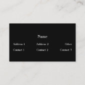 BBQのレシピの名刺 名刺 (裏面)