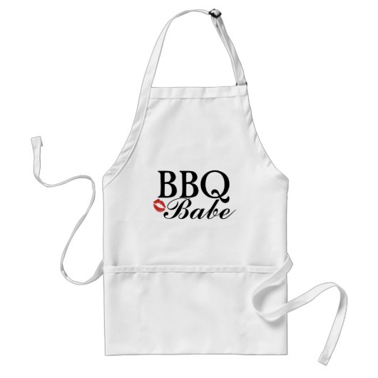 BBQの可愛い人のエプロン スタンダードエプロン (正面)