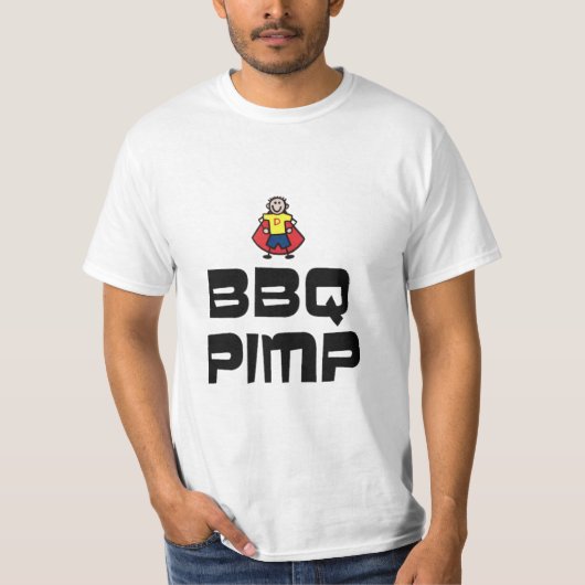 BBQの売春あっせん業者 Tシャツ (正面)