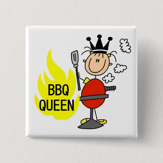BBQの女王 缶バッジ (正面)