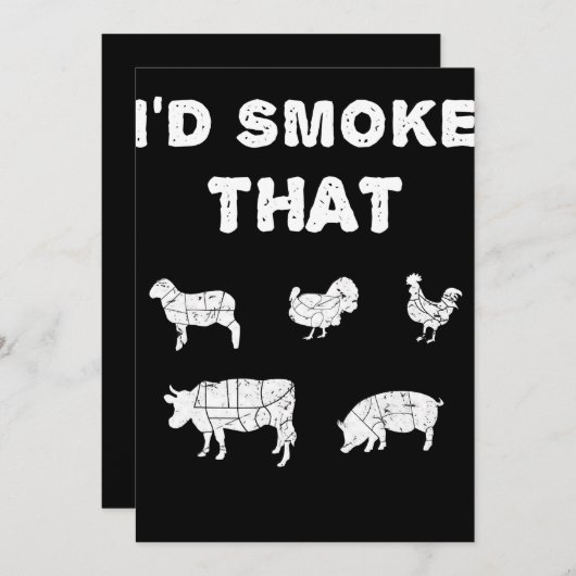 BBQの恋人たち | IDスモーカーのBBQ贈答品 シーズンカード (正面/裏面)