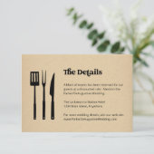 BBQの情報結婚詳細エンクロージャカード エンクロージャーカード (スタンド正面)