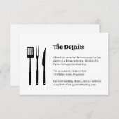 BBQの情報結婚詳細エンクロージャカード エンクロージャーカード (正面/裏面)