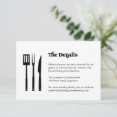 BBQの情報結婚詳細エンクロージャカード エンクロージャーカード (スタンド正面)