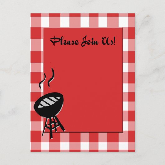 bbqの招待 インビテーションポストカード (正面)